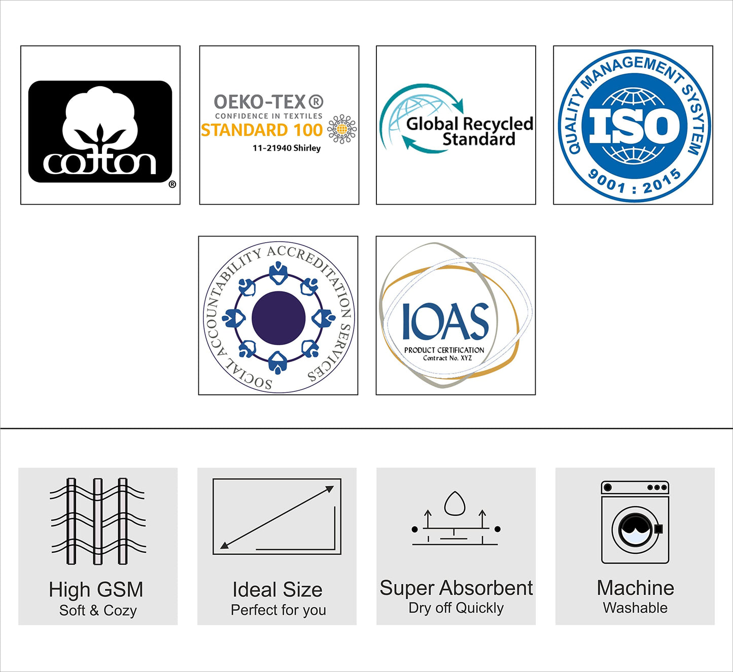 COTTON CRAFT Waffle Bath Towel - Set of 4 Luxury Euro Spa Waffle Weave Towels - 100% Ringspun Cotton Super Absorbent Quick Dry Bath Towel Set - Oversized 30 inches x 56 inches - Linen