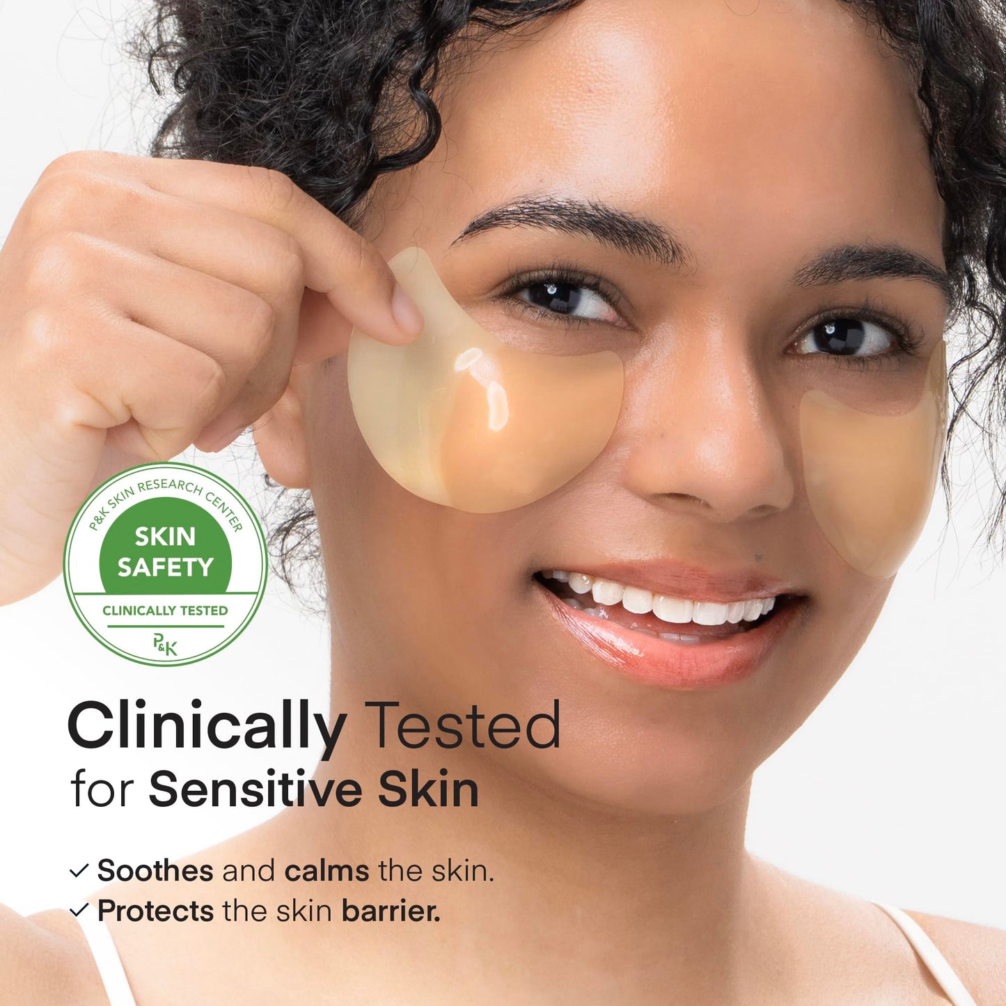 Terez & Honor Under Eye Patches for Dark Circles - 60 Korean Hydrogel Masks for Puffiness, Bags, Wrinkle with Caffeine, Hyaluronic Acid, Niacinamide - Undereye Hydrating & Cooling, Vegan, No Fragrance