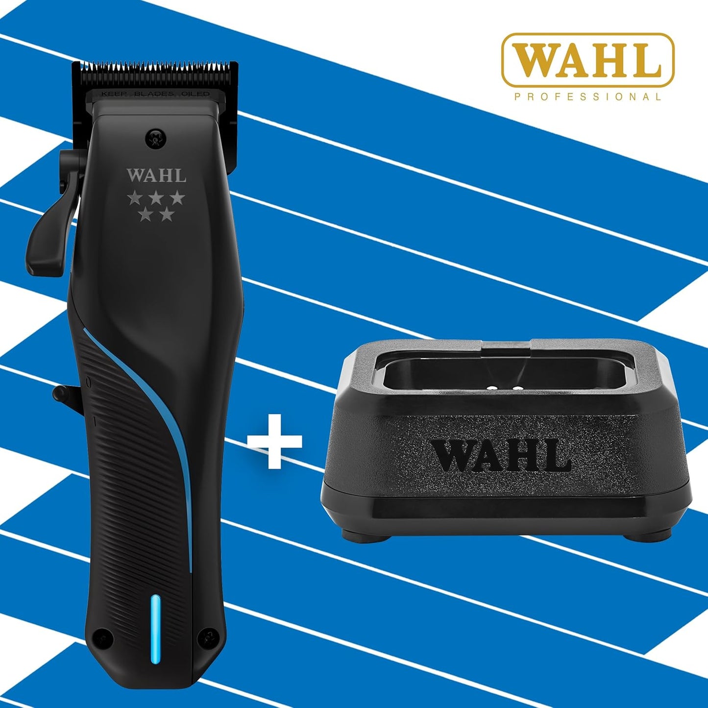 Wahl Professional 5 Star Vapor Clipper - Corded/Cordless with Adjustable F32 Fadeout Blade | Barber Bundle