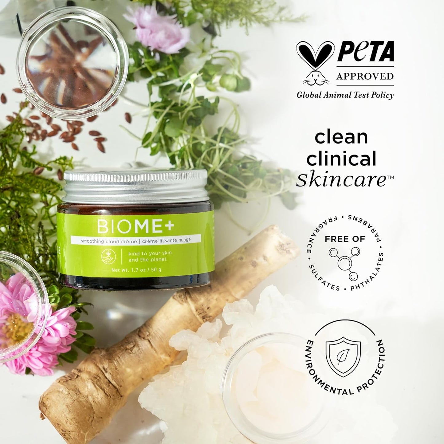 IMAGE Skincare BIOME+ Smoothing Cloud Crème - Microbiome Friendly Night Cream for Enhanced Skin Hydration