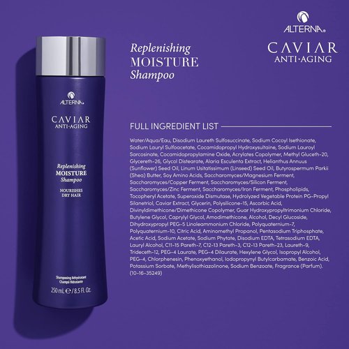 Alterna CAVIAR Anti-Aging Moisture Shampoo - Hydrates & Restores Dry, Brittle Hair | Sulfate-Free Formula