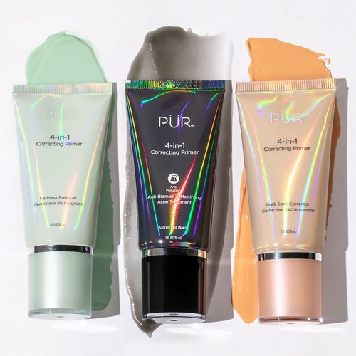 PÜR MINERALS 4-in-1 Correcting Primer - Anti-Blemish & Mattifying Treatment for Flawless Makeup - 1 Fl Oz