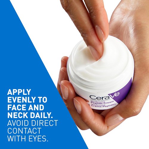 CeraVe Skin Renewing Night Cream - Niacinamide & Peptide Complex Moisturizer for Face, 1.7 oz