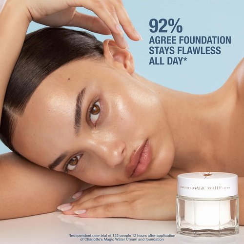 Charlotte Tilbury Magic Water Face Cream - Lightweight Gel Moisturizer for Sensitive Skin | Niacinamide & Biopeptide Complex