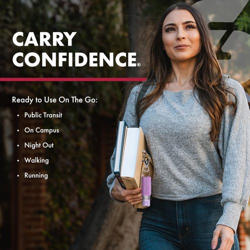 SABRE 3-in-1 Compact Defense Spray – Pepper Spray, Tear Gas & UV Dye, Max Police Strength, Belt Clip for Quick Access, 4X Longer Spray Time (Up to 13 Seconds), 0.67 fl oz, Secure & Easy Safety