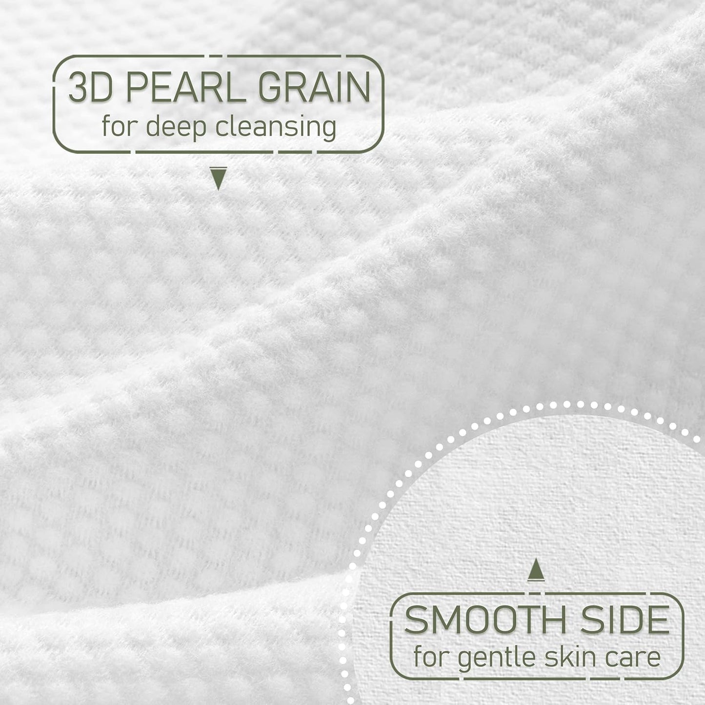 WOWOTEX Disposable Face Towels - Biodegradable Large Dry Wipes, Extra Thick & Soft for Sensitive Skin | 60 Count, 10x12 Inches