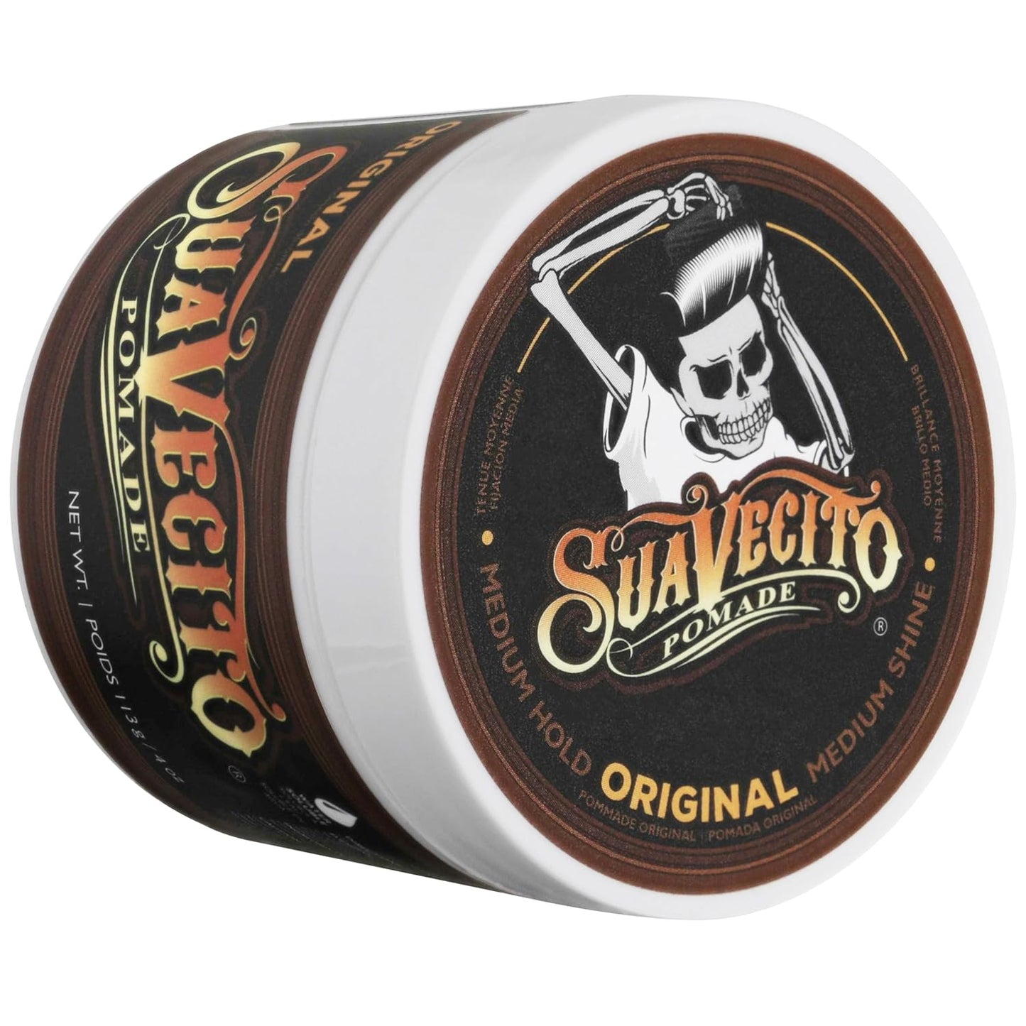 Suavecito Pomade - Original Hold Hair Pomade for Men | Medium Shine, 4 oz, 3 Pack - Easy Wash Out, Flake-Free