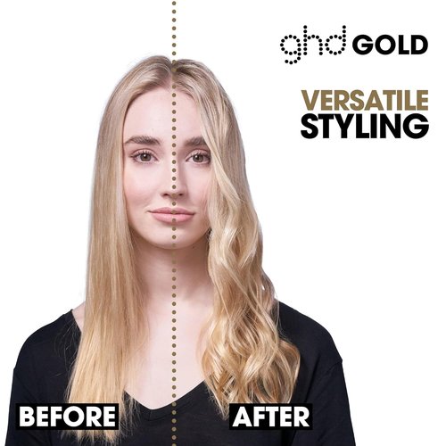 GHD Gold Styler - 1" Professional Flat Iron Hair Straightener for Stronger Hair & Color Protection