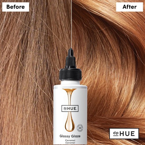 dpHUE Glossy Glaze - Caramel In-Shower Liquid Hair Gloss for Luminous Shine | Paraben & Sulfate Free