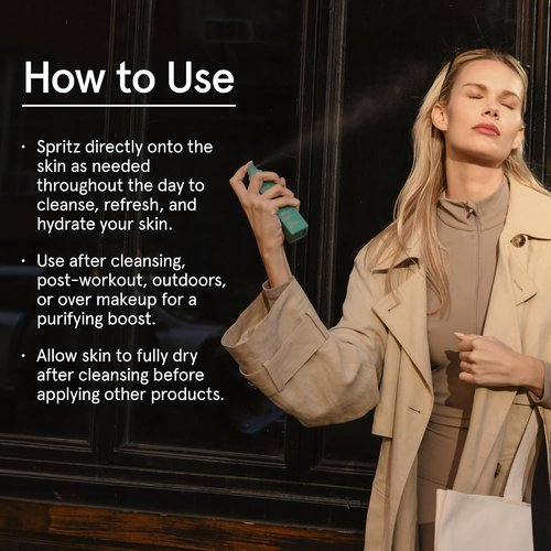 Barefaced Clean Slate Spritz - Hypochlorous Acid Mist for Face & Body, Hydrating Setting Spray, 4 Fl Oz