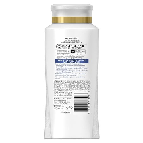 Pantene Pro-V Repair & Protect Shampoo - 25.4 Fl Oz | Nourishing Formula for Healthy Hair