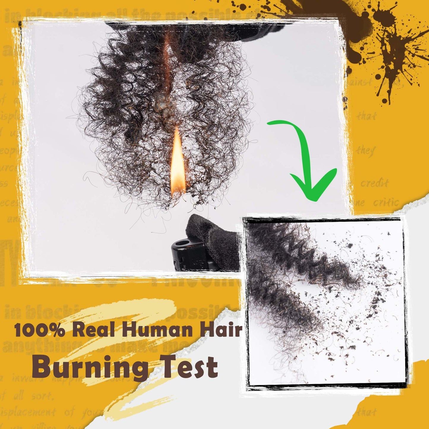 Maytsing Afro Kinkys Bulk 100% Human Virgin Hair - 10inch,1oz/30g,Natural Black - 4C Texture - for Dreadlocks, Loc Repair, Twists, Braids - Can Be Bleached and Dyed to Honey Blond Color