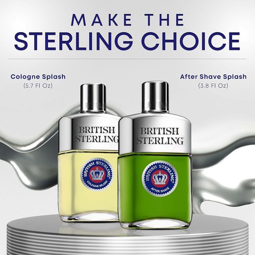 British Sterling By Dana Cologne Splash - Invigorating Fragrance for Men | 3.8 Ounces