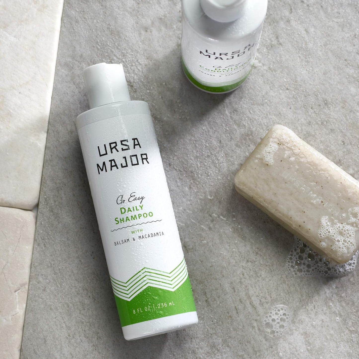 Ursa Major Go Easy Daily Shampoo & Conditioner Set - Natural, Vegan, Cruelty-Free | 8 oz, 2 Count