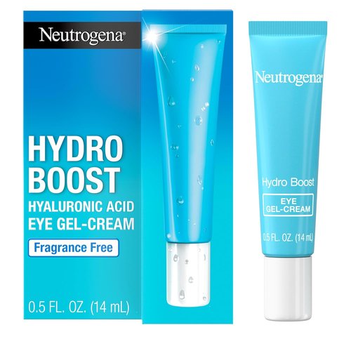 Neutrogena Hydro Boost Under Eye Cream - Hydrating Formula with Hyaluronic Acid | Fragrance-Free, 0.5 oz