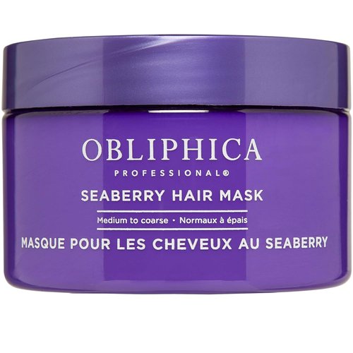 Obliphica Seaberry Hair Mask - Deep Conditioning Treatment for Dry, Damaged Hair - 8.5 Ounces