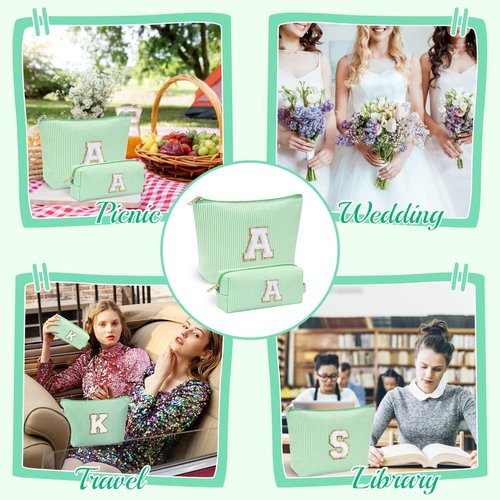 YOOLIFE Personalized Gifts for Women, Travel Makeup Bag Cosmetic Bag Skin Care Bag Cute Makeup Bag Sister Wife Friend Engagement Wedding Gifts for Women Tween Girls Trendy Stuff Thank You Gift N
