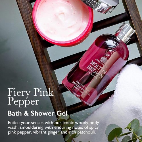 Molton Brown Fiery Pink Pepper Body Wash - Invigorating 10 fl. oz. Cleanser for All Skin Types