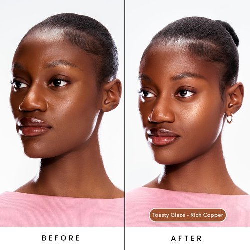 Sacheu Liquid Glow STAY-N Liquid Highlighter & Illuminator Makeup — 30ml Long Lasting Luminous Glow Lightweight Dewy Finish, Toasty Glaze