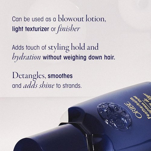 Oribe Feather Balm Ultra Light Hair Cream - Lightweight Styling Balm Detangles, Smooths & Adds Shine - Blowout Primer, Air Dry Cream & Light Texturizer - For Fine, Thin Hair - 3.4 oz