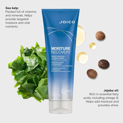 Joico Moisture Recovery Conditioner - Moisturizing Formula for Thick, Coarse Hair | Replenish & Restore Smoothness