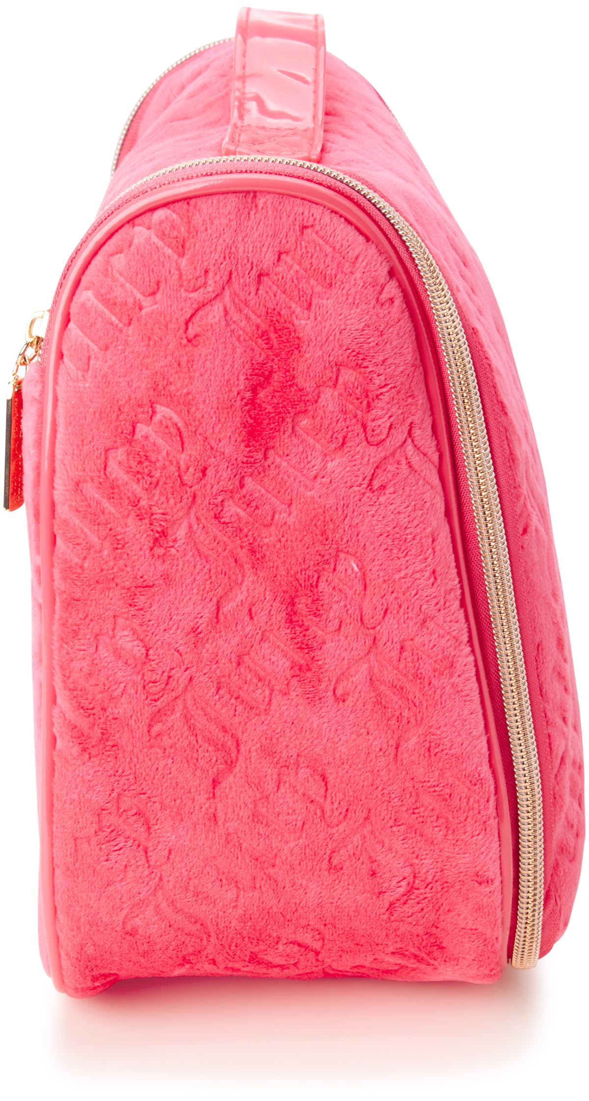 Juicy Couture Women's Cosmetics Bag - Hanging Travel Makeup and Toiletries Kit - Makeup Accessories Organizer Case with Hook, Size One Size, Peach