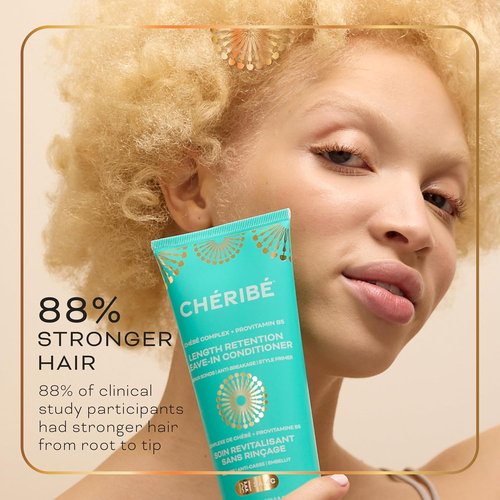 Chéribé Leave-In Conditioner - 100% Chebe Complex & Provitamin B5, Anti-Breakage & Heat Protectant for All Hair Textures, 8 fl oz