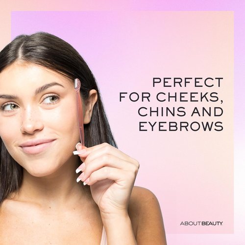 About Face Facial Razor & Eyebrow Shaper - 3 Ct for Peach Fuzz Removal & Precise Eyebrow Shaping
