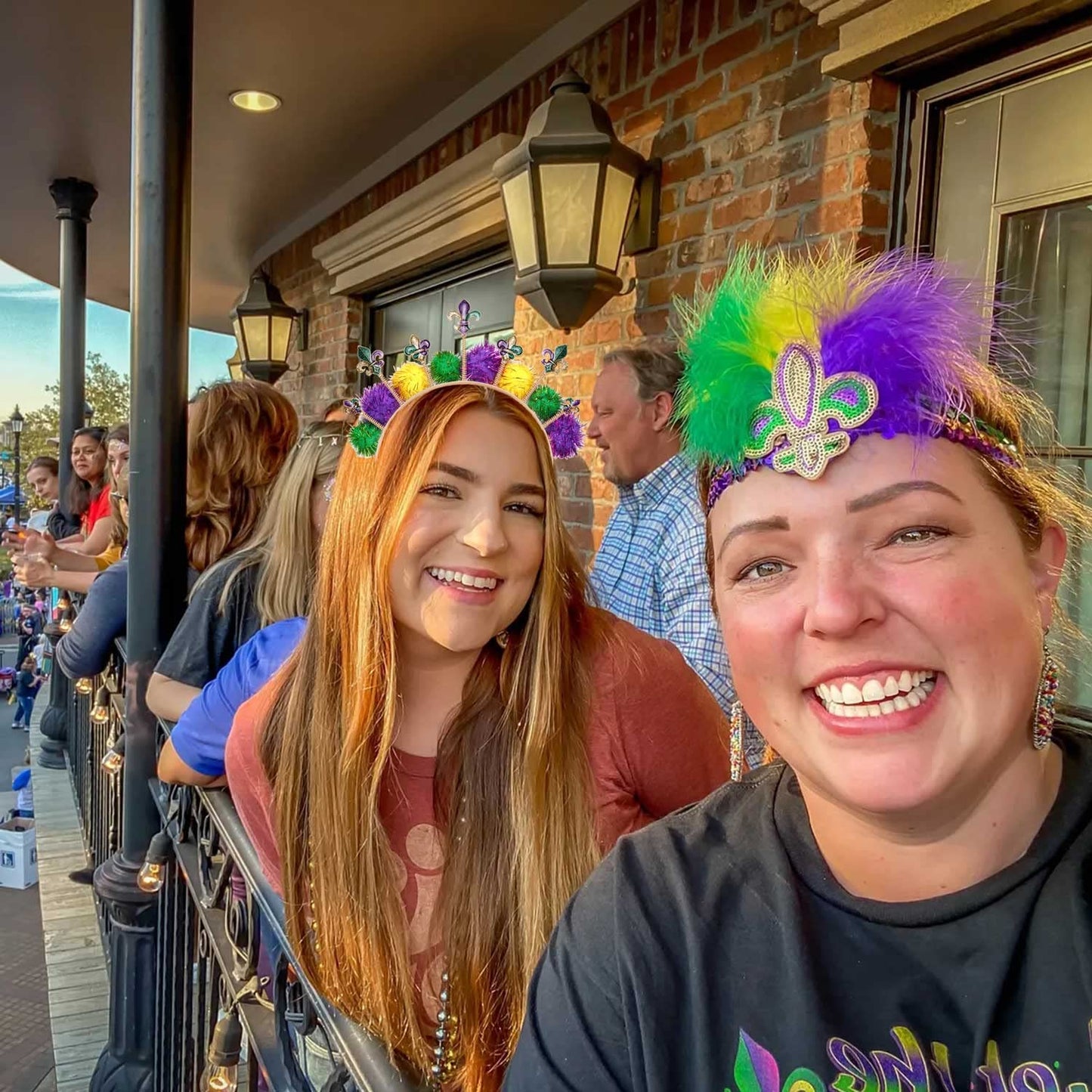 CEALXHENY Mardi Gras Headbands for Women (Mardi Gras D)