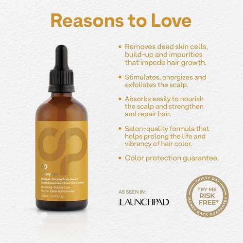 Colorproof Biorepair Scalp & Follicle Care Serum - 3.4 Fl. Oz. | Fresh Lime & Eucalyptus Scent for Fuller Hair