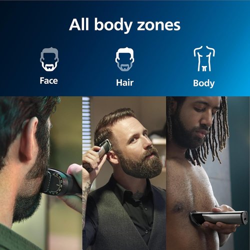 Philips Norelco Multigroom 9000 Series - All-in-One Trimmer & Grooming Kit | 23-Piece for Beard, Body, Face, Nose, Ear & Intimate Areas
