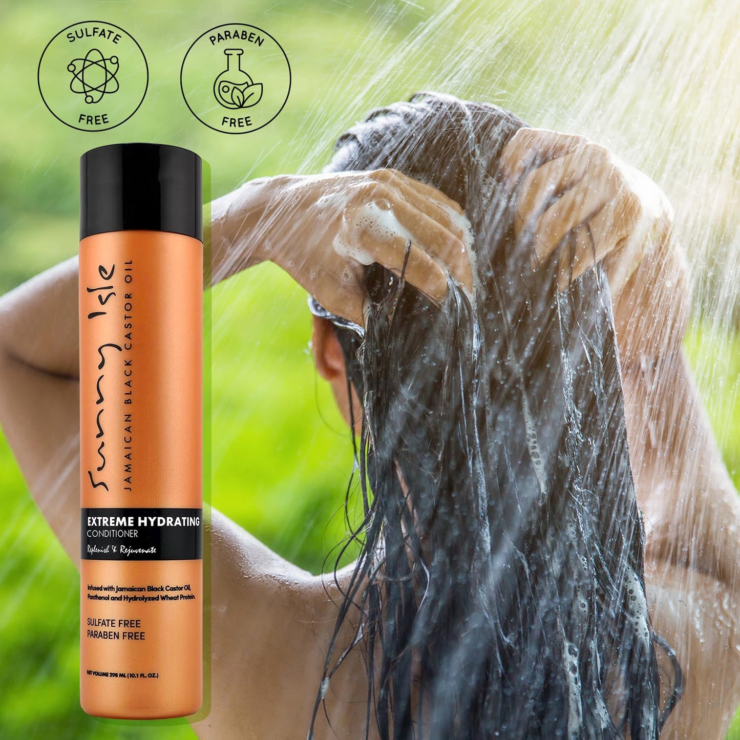 Sunny Isle Jamaican Black Castor Oil | Extreme Hydrating Conditioner - 10 Fl Oz, Orange