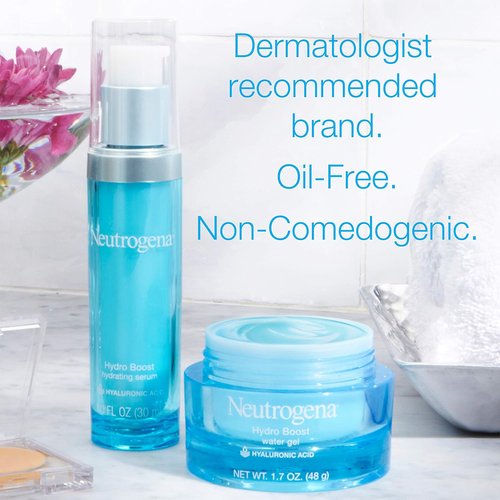 Neutrogena Hydro Boost Hyaluronic Acid Serum - Oil-Free Face Serum for Glowing Skin | 1 fl. oz