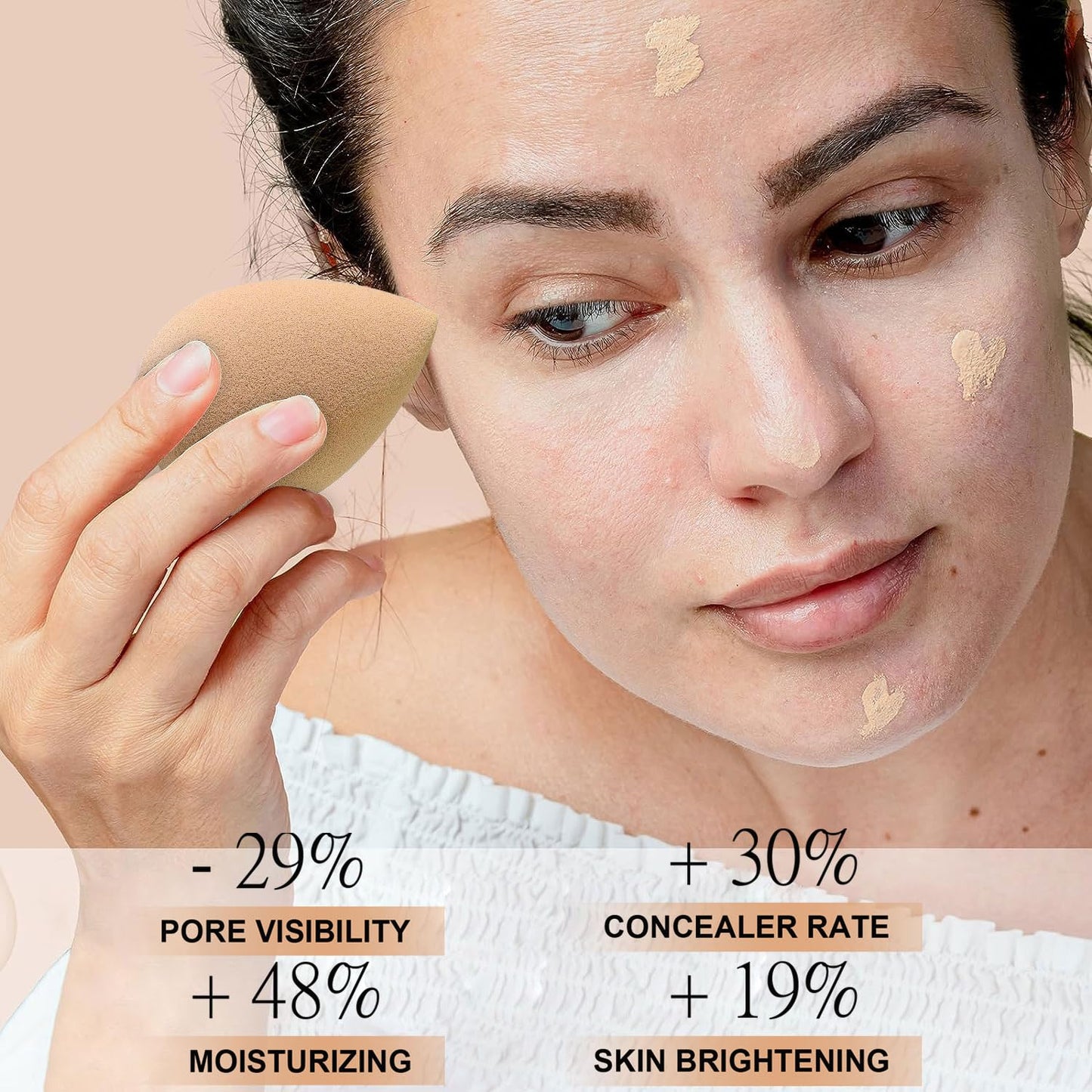 Skiennix Airbrush Foundation Makeup Spray - Long-Lasting Waterproof Full Coverage, Natural Matte Finish, 2.36oz