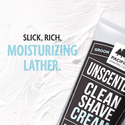 Pacific Shaving Company Clean Shaving Cream - Hydrating Shea Butter & Vitamin E Formula for Sensitive Skin | 7 Oz, 2 Pack