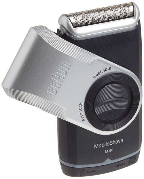 Braun Electric Razor - M90 Mobile Shaver with Precision Trimmer & Washable Design
