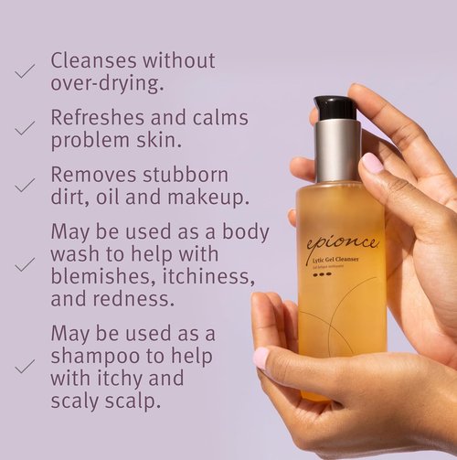 Epionce Lytic Gel Cleanser - Gentle Foaming Face Wash & Makeup Remover for Oily Skin | Acne & Oil Control