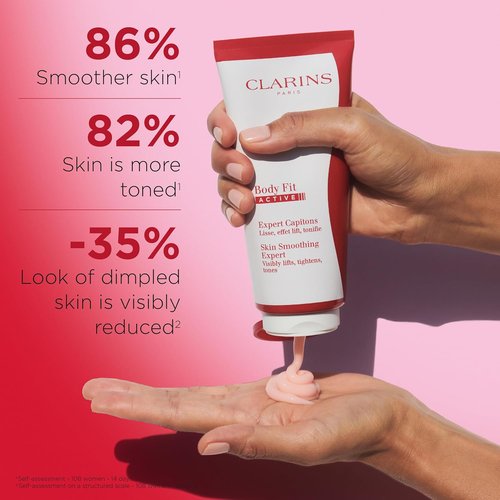 Clarins Body Fit Active Gel-Cream - Targets Cellulite & Tones Skin | Instant Lift & Hydration | All Skin Types