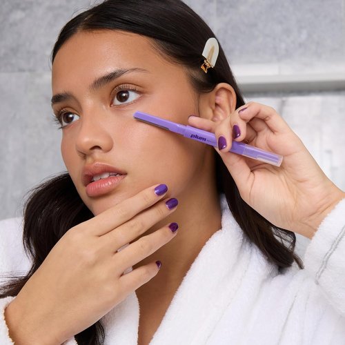 Plum Beauty Double-Sided Dermaplaning Razors - Precision Dual-Blade Facial Razors for Women | 4-Pack for Brows, Upper Lip & Cheeks