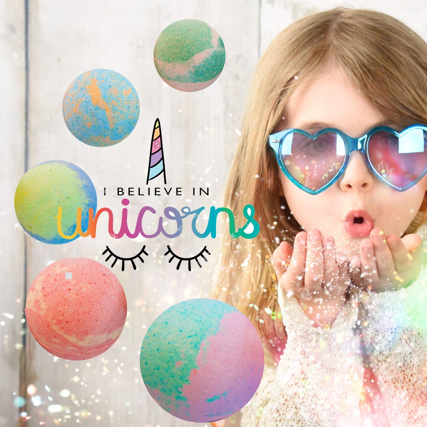 Unicorn Bath Bombs for Girls with Jewelry Inside & Jewelry Box for Kids - Organic, Skin Moisturizing, Natural Bubble Bath Bombs for Kids with Surprise Toy Inside, Birthday Gifts for Girls, Kids