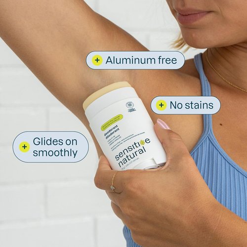 ATTITUDE Deodorant for Sensitive Skin - Aluminum Free, Vegan & Long-Lasting Vanilla Cream, 2.64 Oz