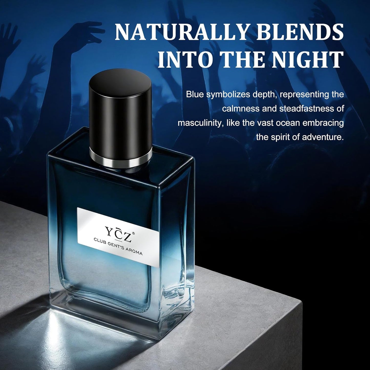 Ycz Club Cologne for Men - Long Lasting Nightclub Essential Fragrance | 1.7oz Aromatic Woody Notes