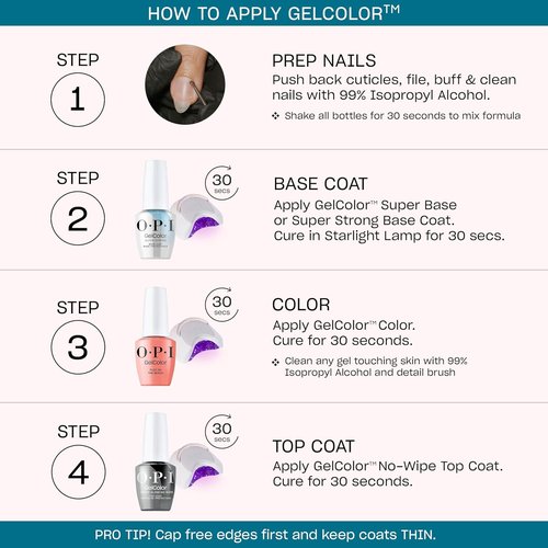 OPI GelColor | Long-Lasting UV Cure Gel Nail Polish | Semi-Sheer & Shimmer Winter Shades | Vegan & HEMA Free | Good Enough to Treat Collection