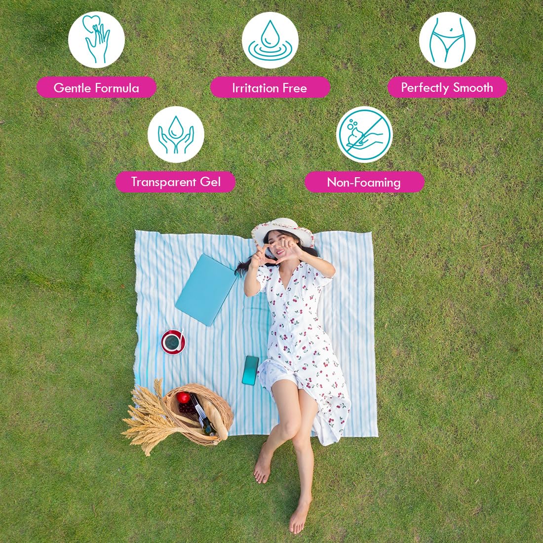 Bikini Zone Soothing Shave Gel Combo Set, 5 Oz Full Size and 3 Travel 1 Oz Minis