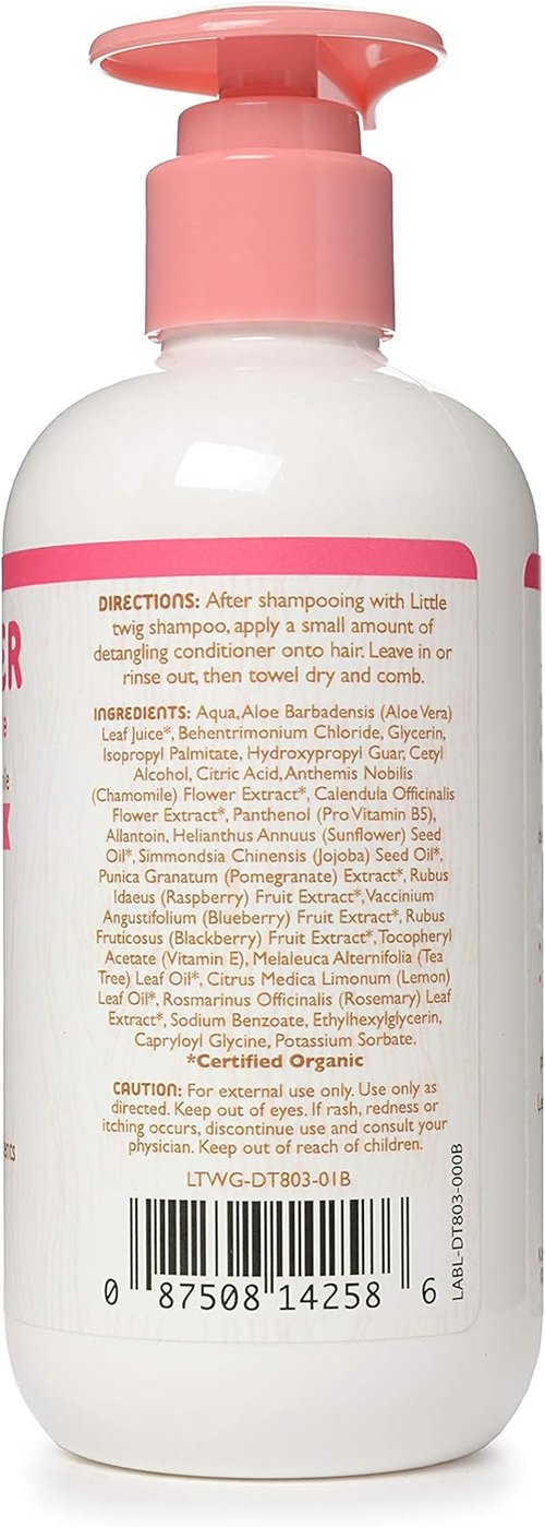 Little Twig Detangling Conditioner - Natural Plant-Derived Formula with Essential Oils | Berry Pomegranate, 8.5 fl oz