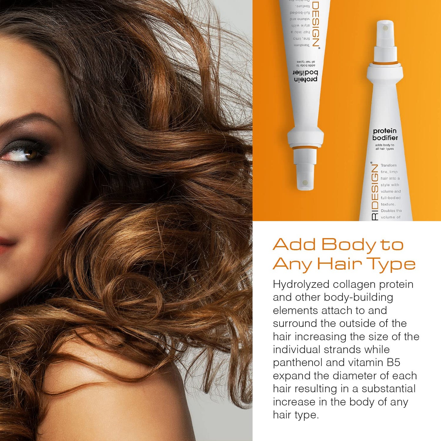 TRI Design Protein Bodifier - Volumizing Hairspray for Full-Bodied Texture - Nourishes Fine Hair - 9.5 oz