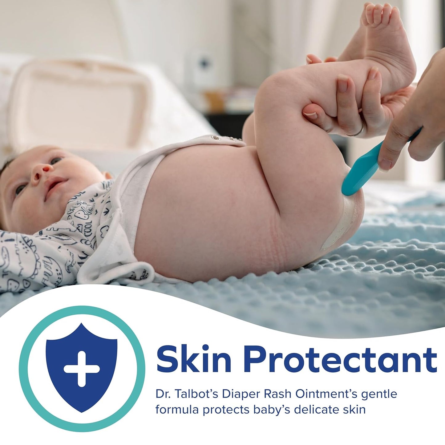Dr. Talbot's Diaper Rash Ointment - 2 oz Zinc Oxide Skin Protectant with Peruvian Balsam - Soothes & Prevents Rash
