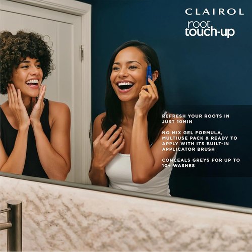Clairol Root Touch-Up Hair Color Gel - Semi-Permanent Black Blending Formula, 2 oz