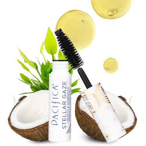 Pacifica Mini Stellar Gaze Mascara - Supernova Black | Travel-Friendly, Vegan, Length & Strength Formula