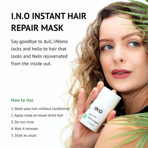 Earthly Body Leave-In Haircare Repair Mask - 1.7 fl oz - Strengthens, Detangles & Reduces Frizz - Vegan Formula